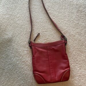 Coach 90s Red Crossbody